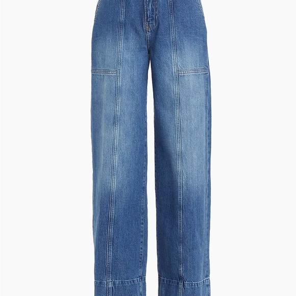 Frame  Braided Waist Wide-Leg Jeans - Picture 6 of 13